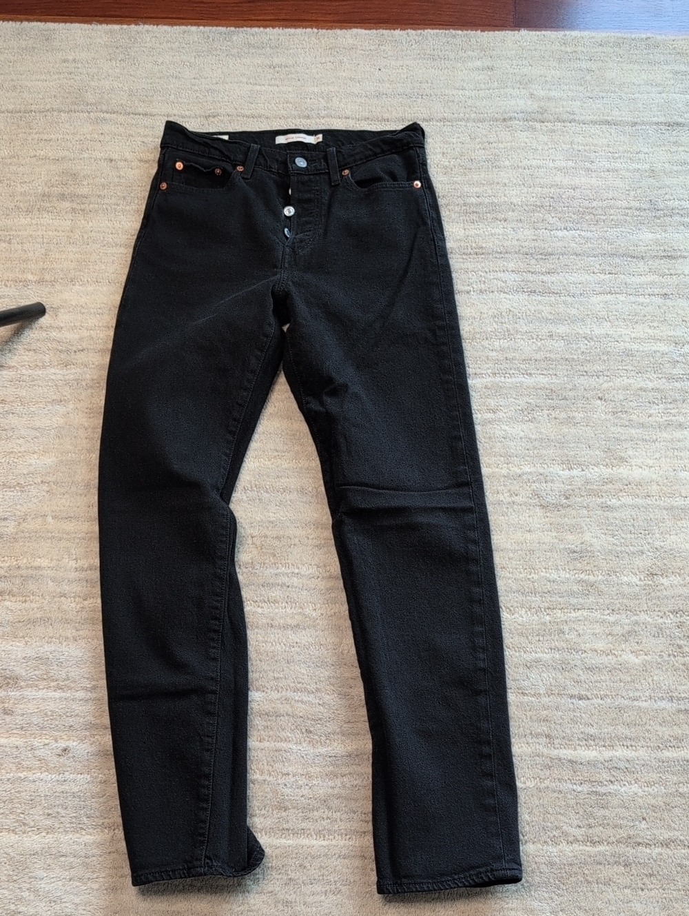 Levi's Premium Wedgie Straight 27 Black Out